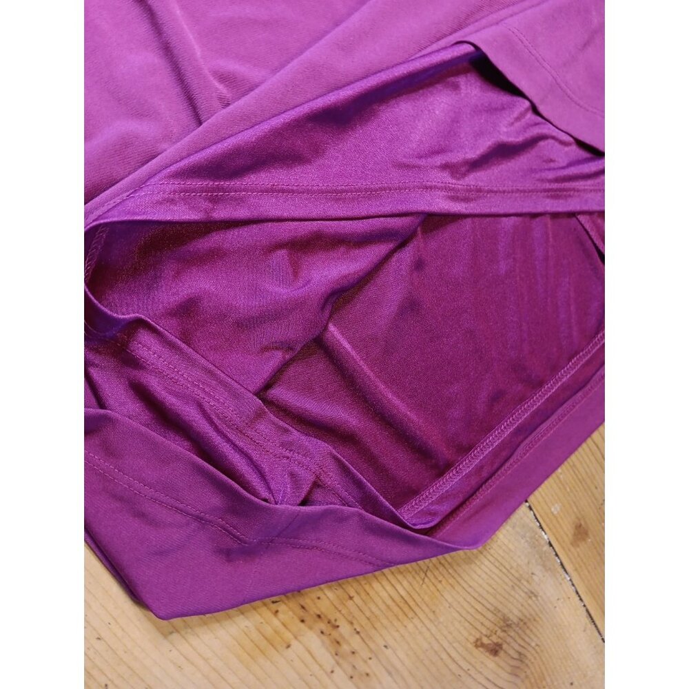 David Meister Party Dress Women 14 Cap Sleeve Gathered Belted Raspberry Pink NWT - Picture 4 of 9
